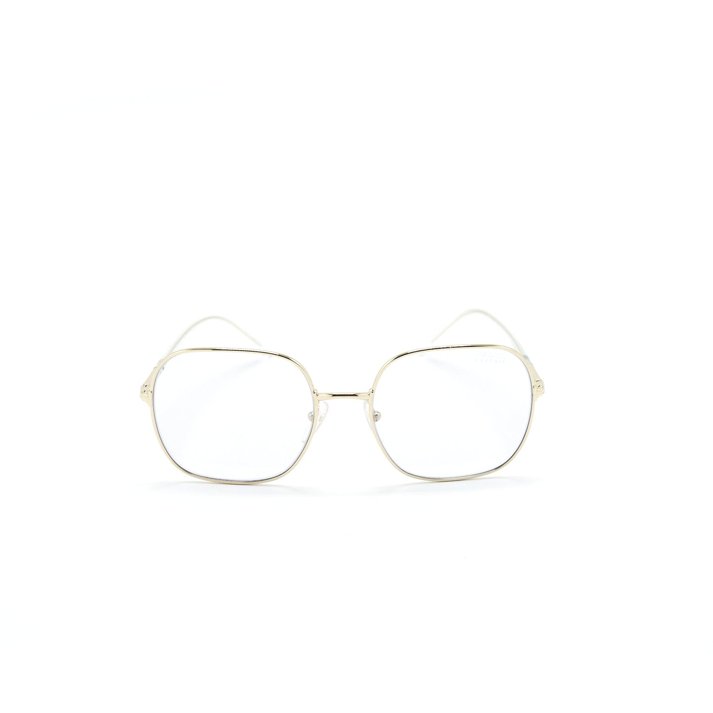 Prada Frame Glasses Silver Tone