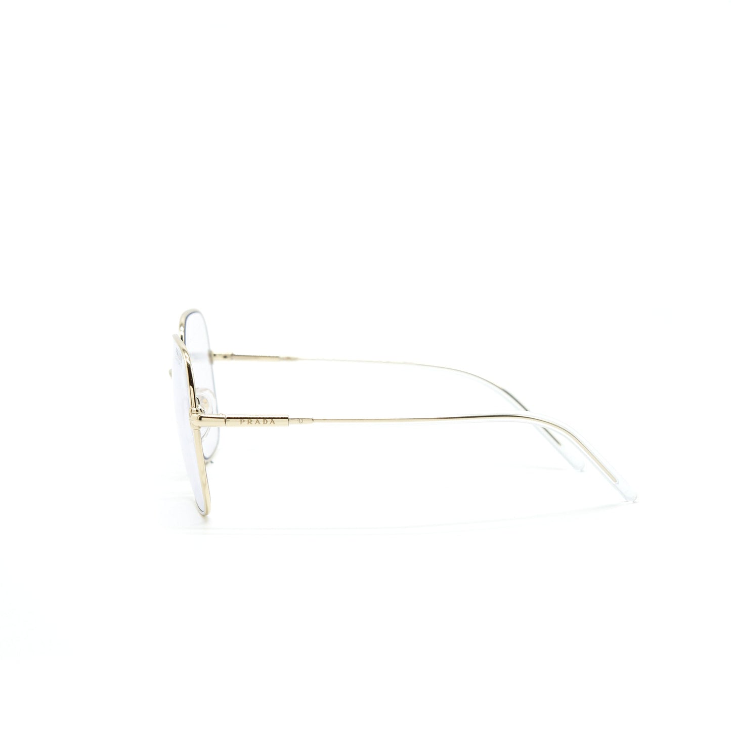 Prada Frame Glasses Silver Tone
