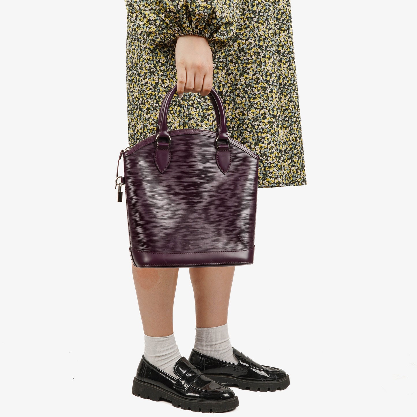 Louis Vuitton Lockit PM Cassis Epi Leather Bag