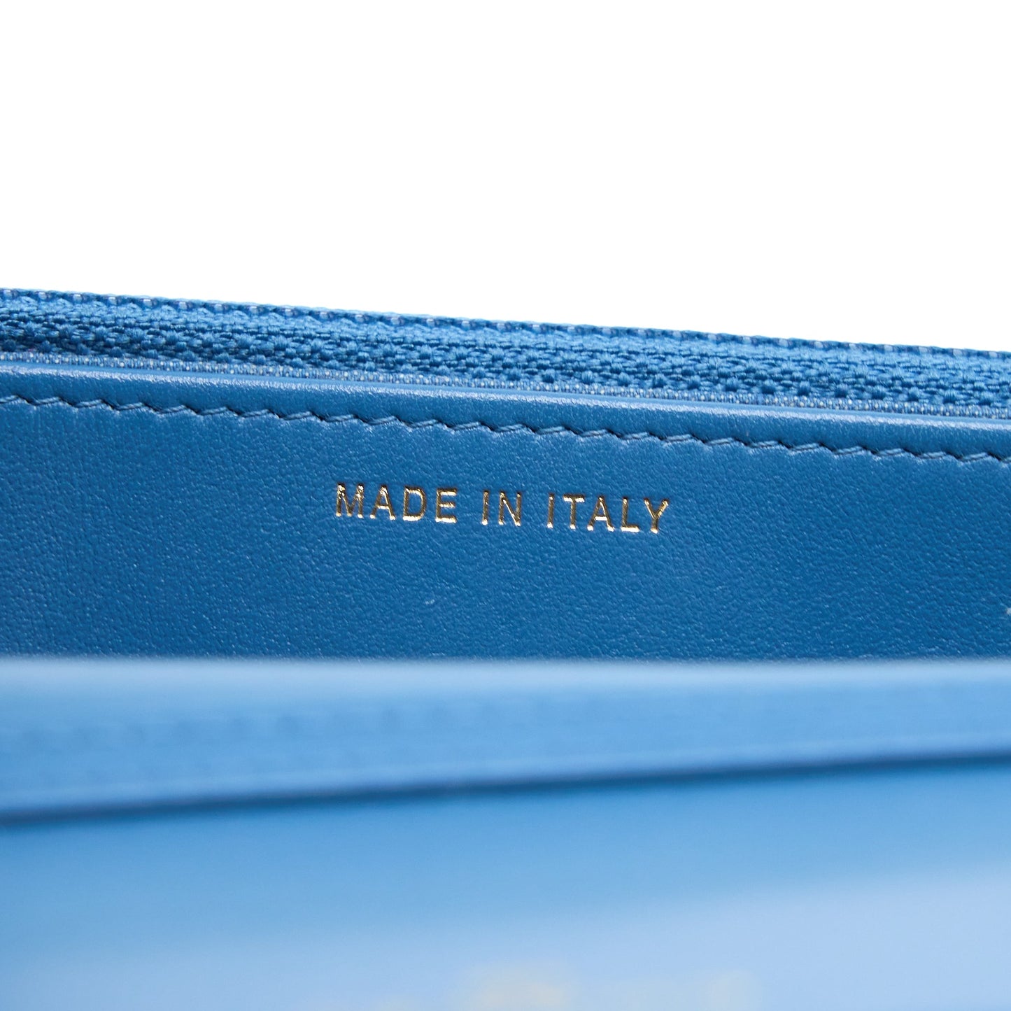 Chanel Pearl Crush Wallet on Chain Denim Light Blue  (Microchip)