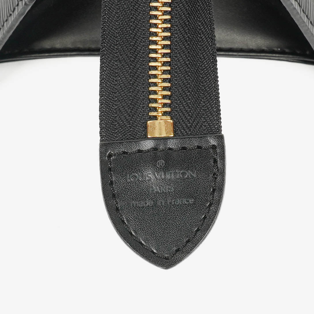 Louis Vuitton Black EPI Leather Sac Triangle Bag