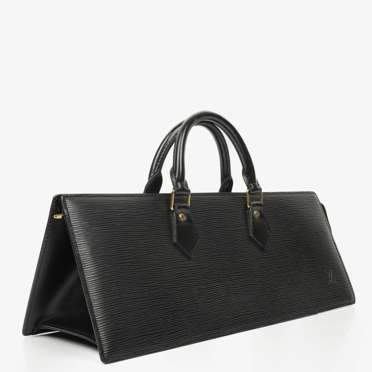 Louis Vuitton Black EPI Leather Sac Triangle Bag