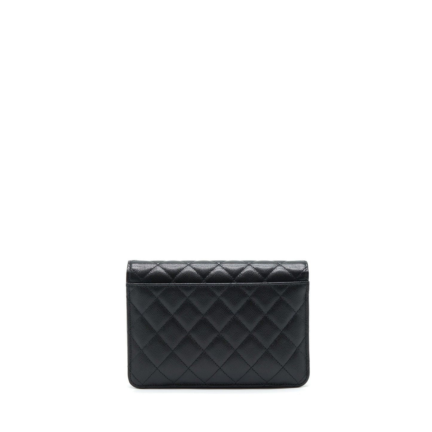 Chanel 22P 2 In 1 Wallet On Chain Caviar Black L
