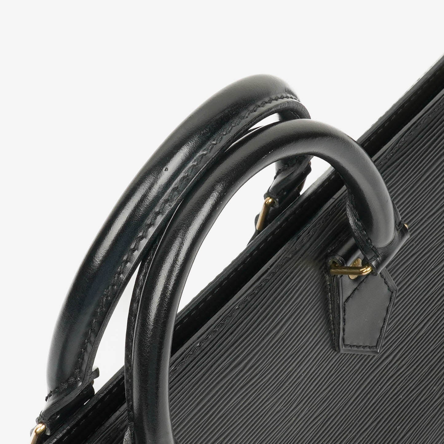 Louis Vuitton Black EPI Leather Sac Triangle Bag