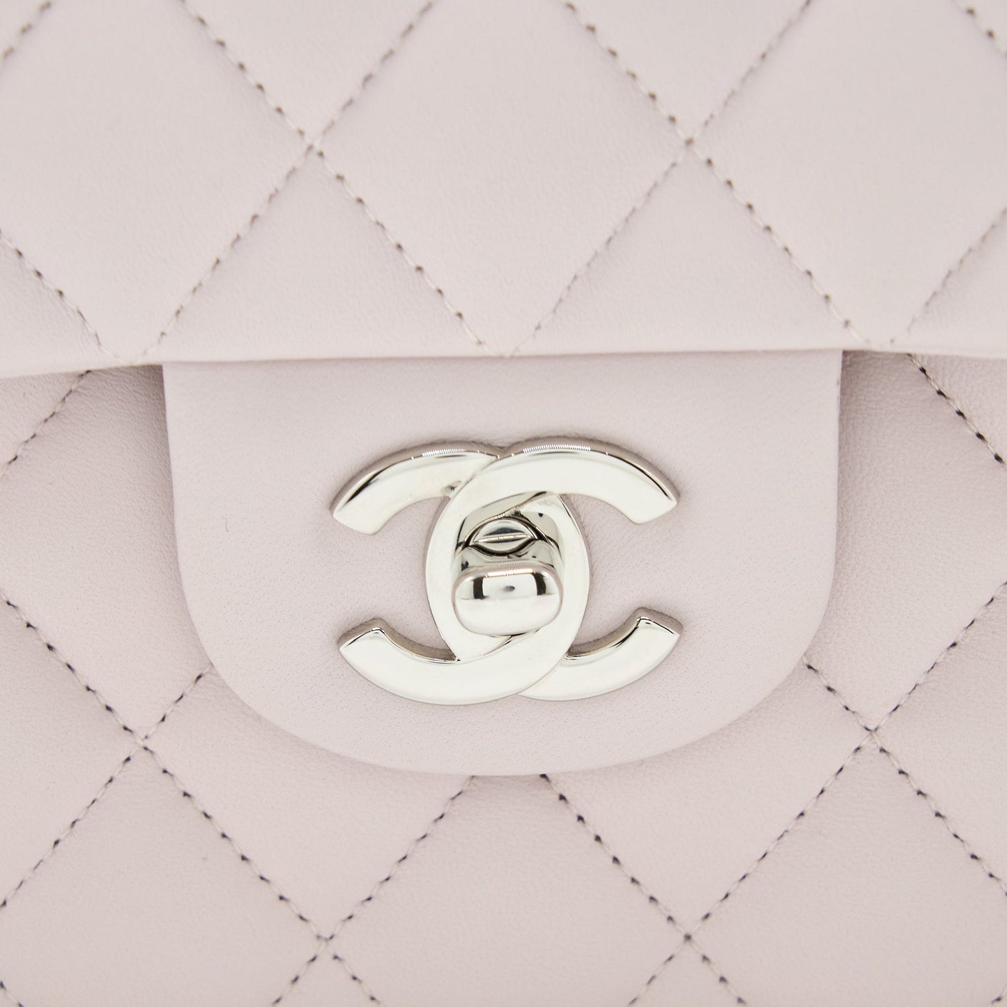 Chanel Small Classic Double Flap Lambskin Light Purple  (Microchip)