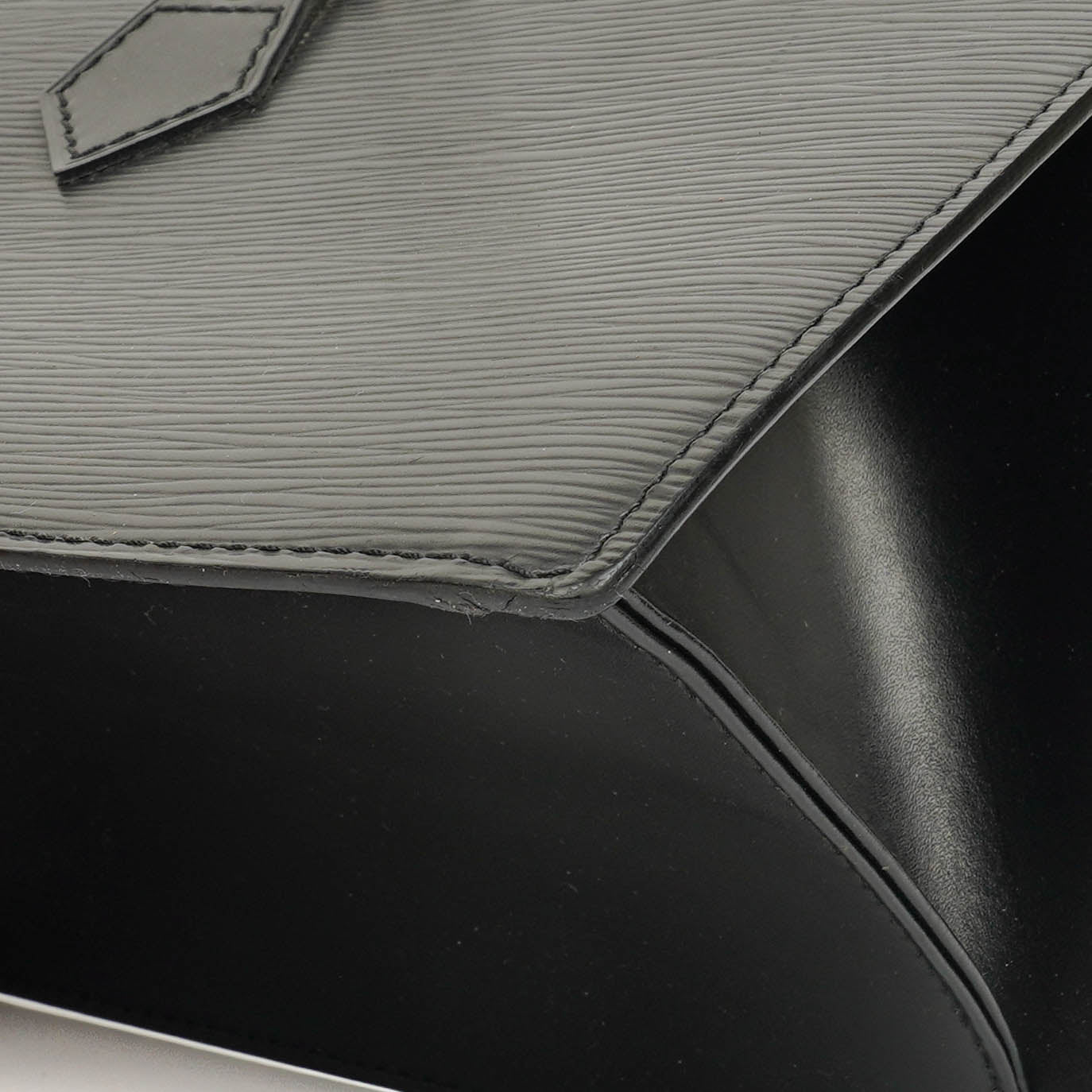 Louis Vuitton Black EPI Leather Sac Triangle Bag