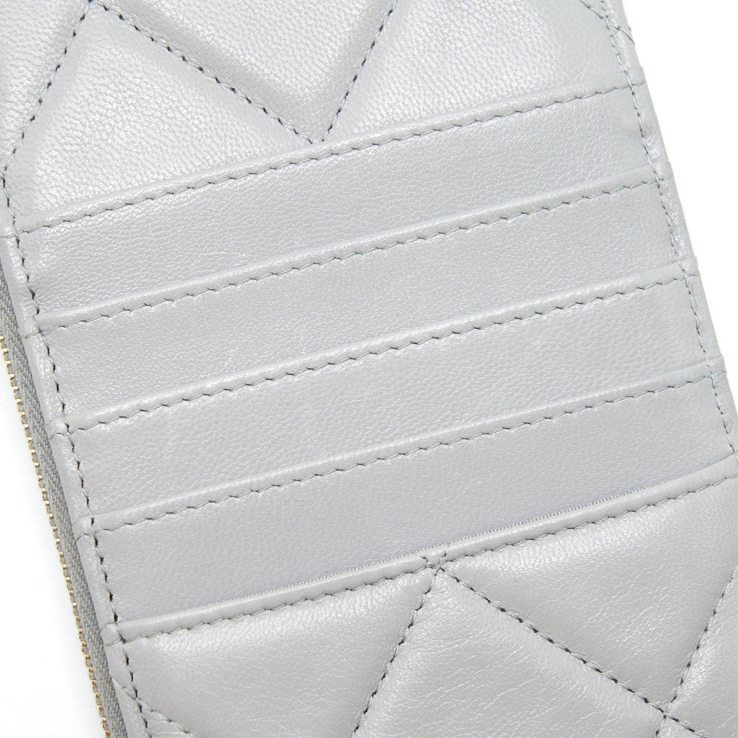 Chanel 19 Phone And Card Holder Small pouch Lambskin Grey