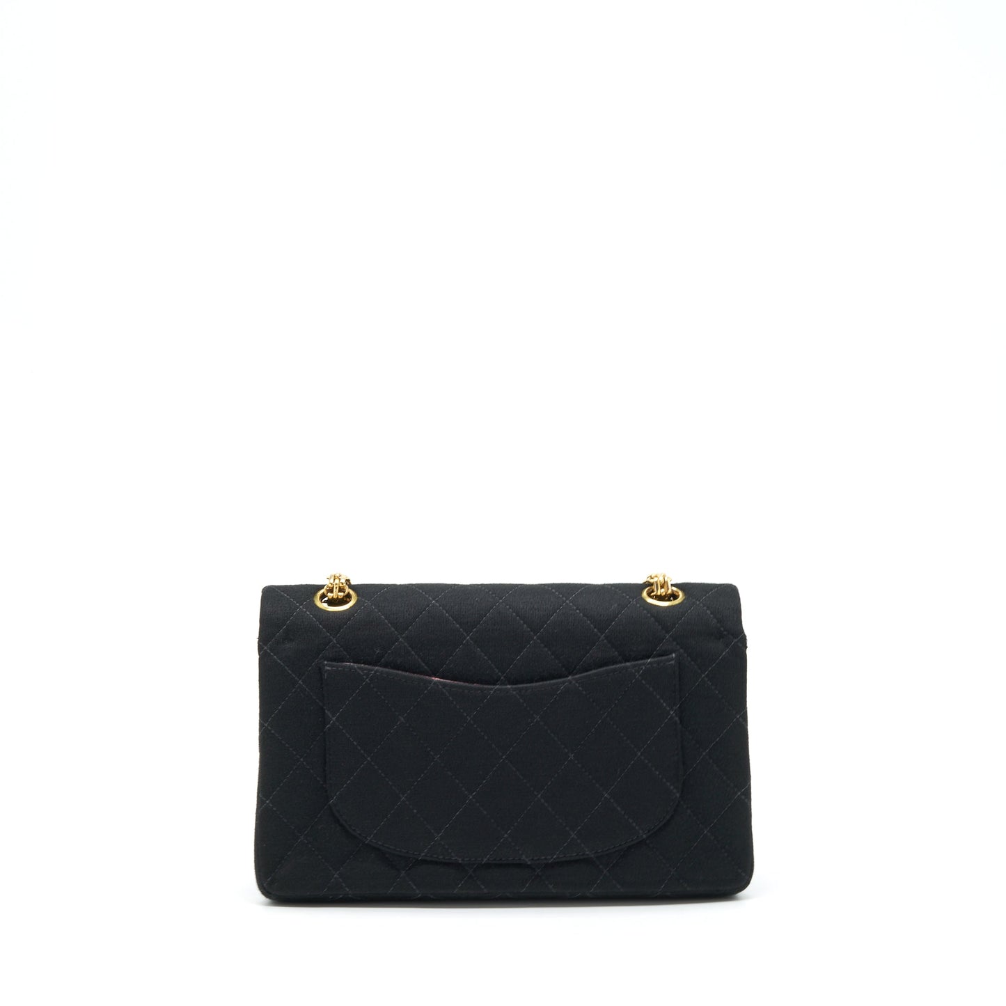 Chanel  Small Classic Flap Bag Fabric Black Ruthenium