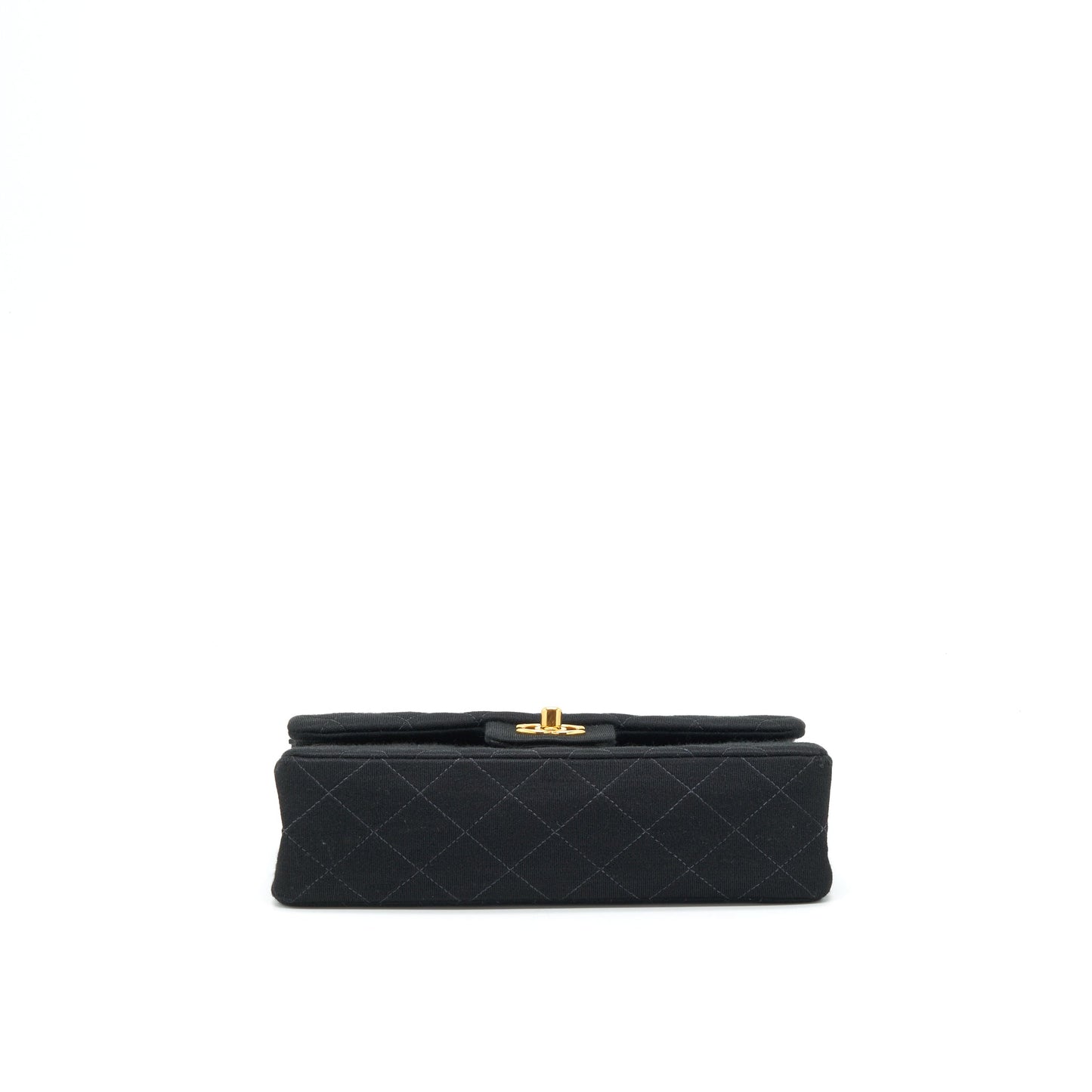 Chanel  Small Classic Flap Bag Fabric Black Ruthenium