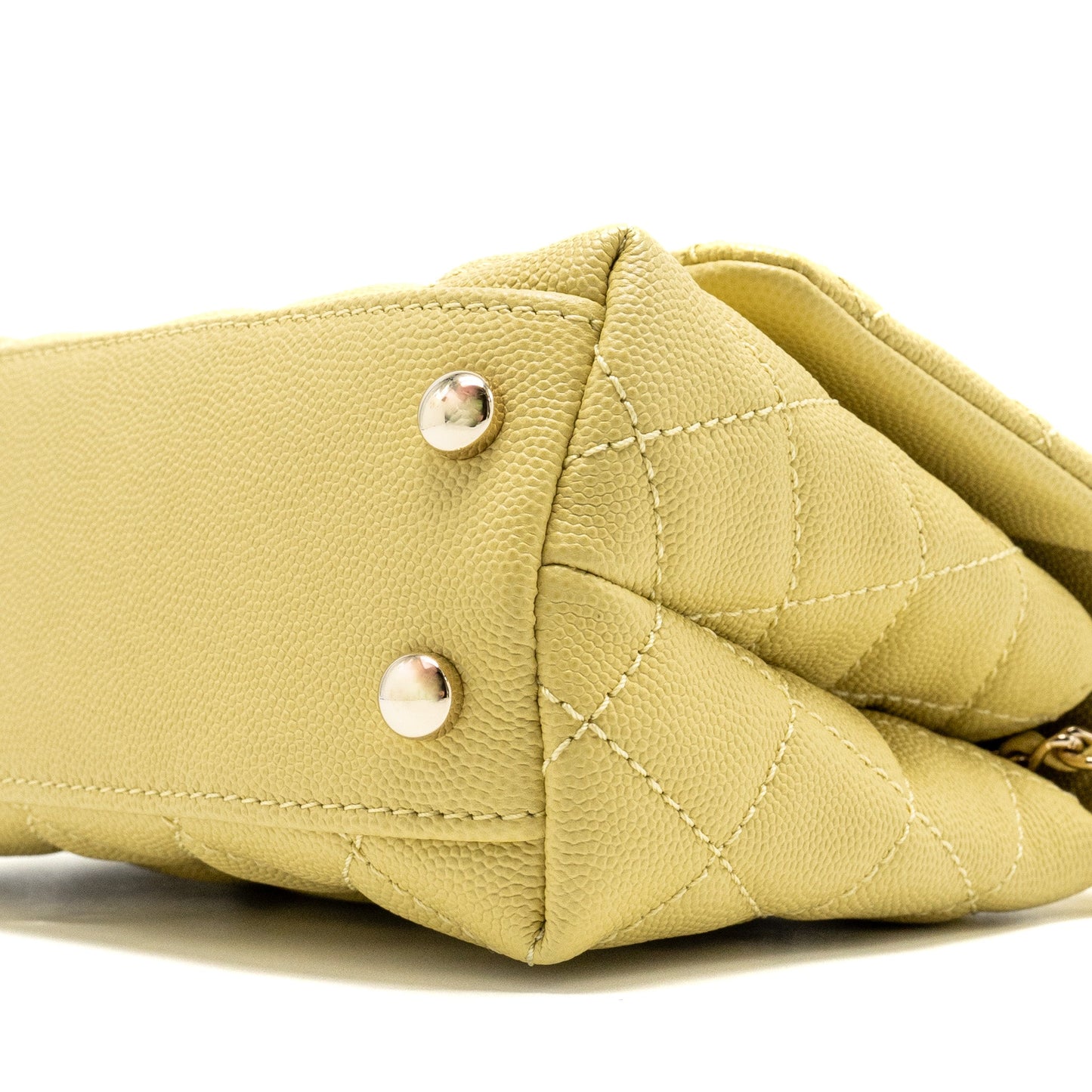Chanel Mini Cocohandle caviar Yellow L