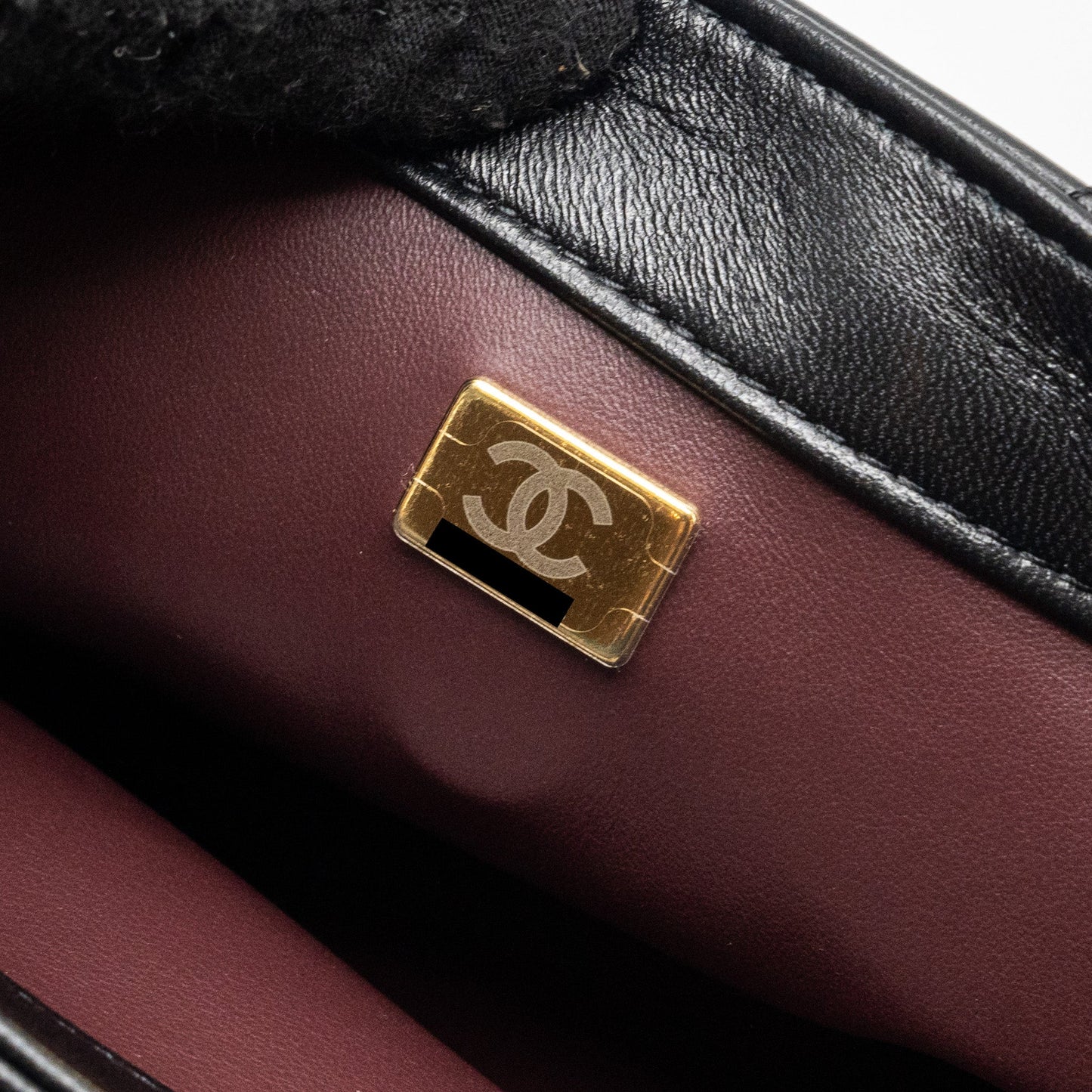 Chanel trendy CC flap bag with top handle lambskin black L (microchip)