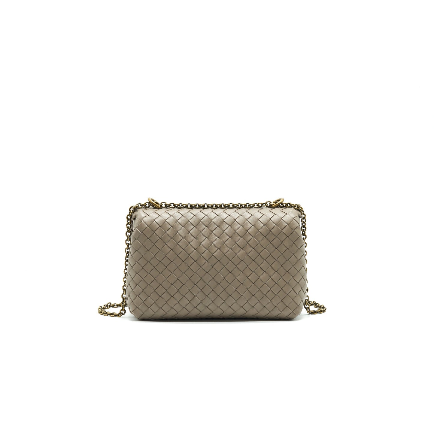 Bottega Veneta Baby Olympia Purse Grey