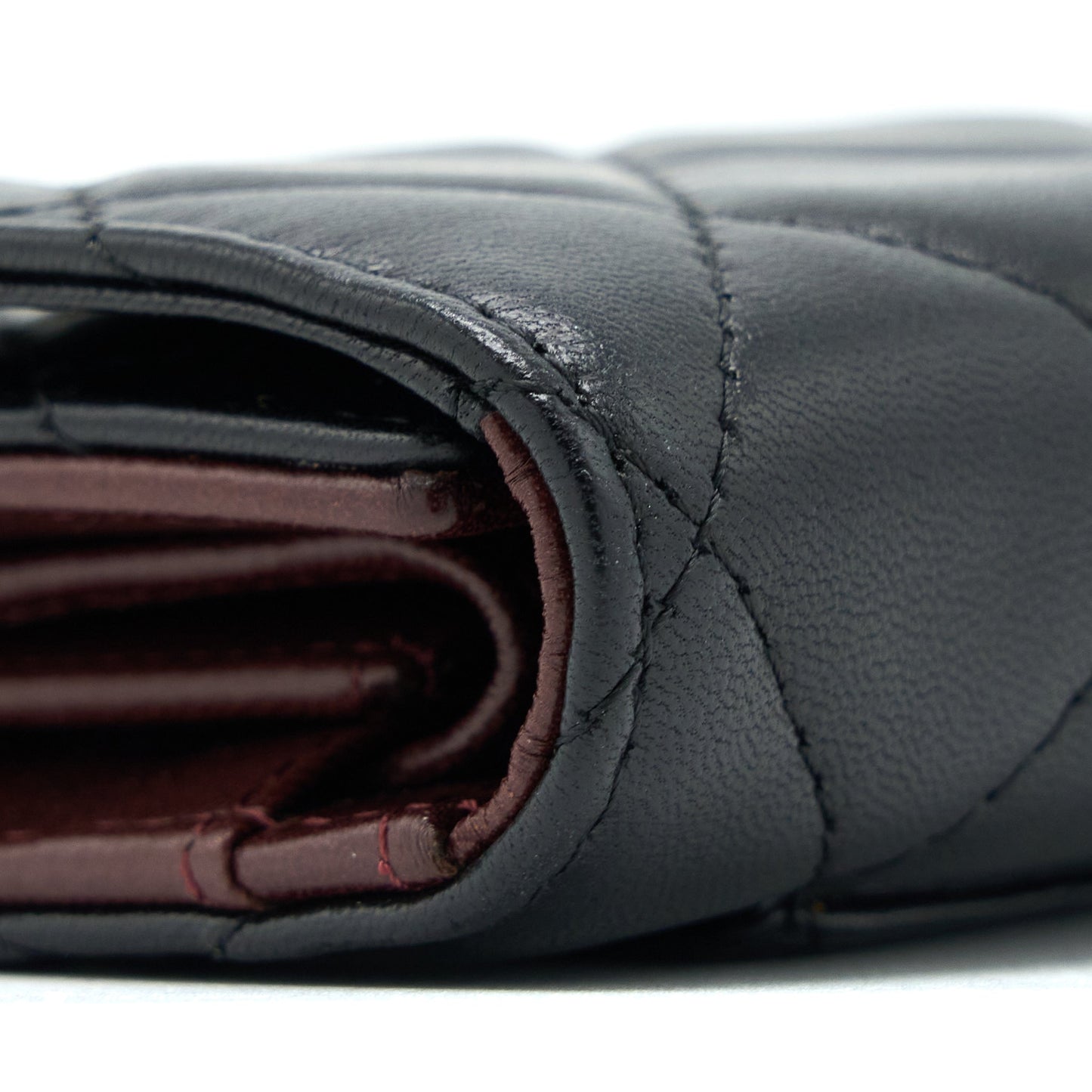 Chanel Long Flap Wallet Lambskin Black