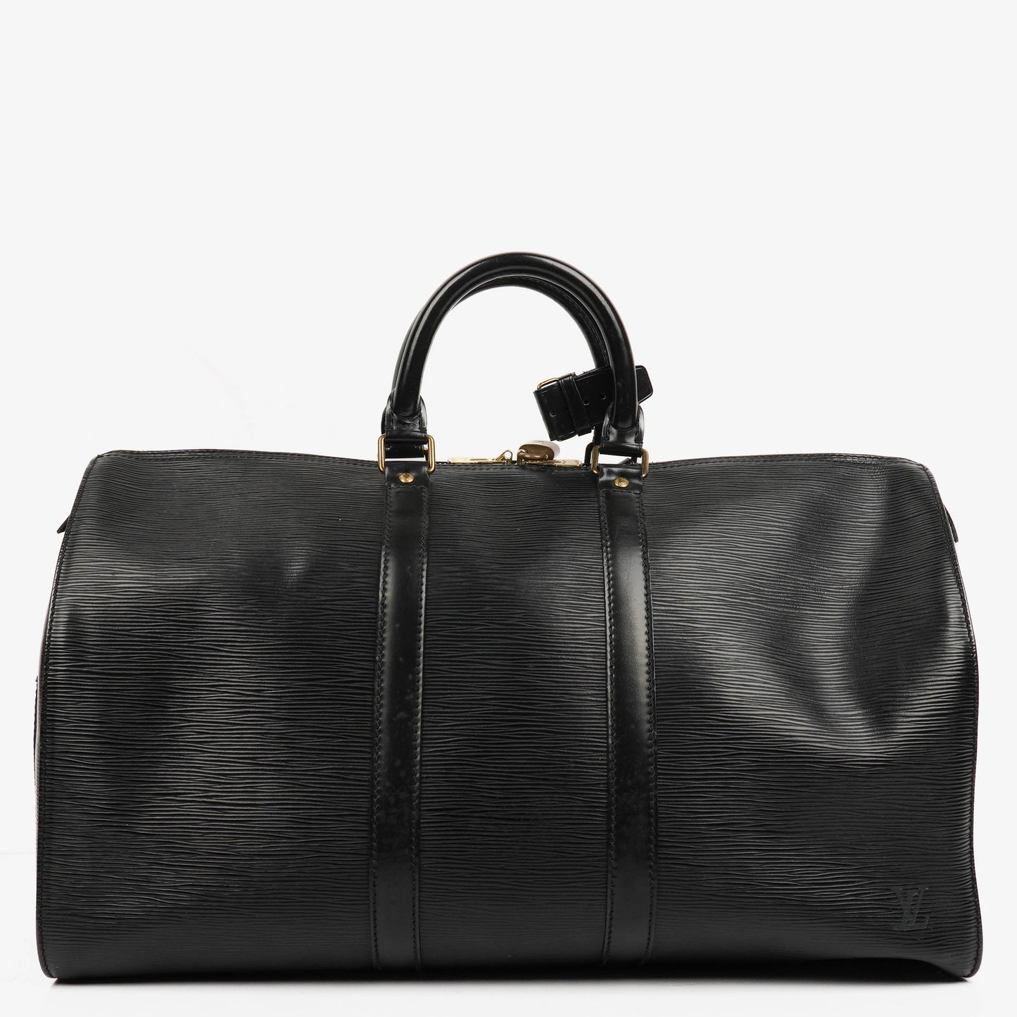 Louis Vuitton Keepall 45 Black EPI Leather Travel Bag