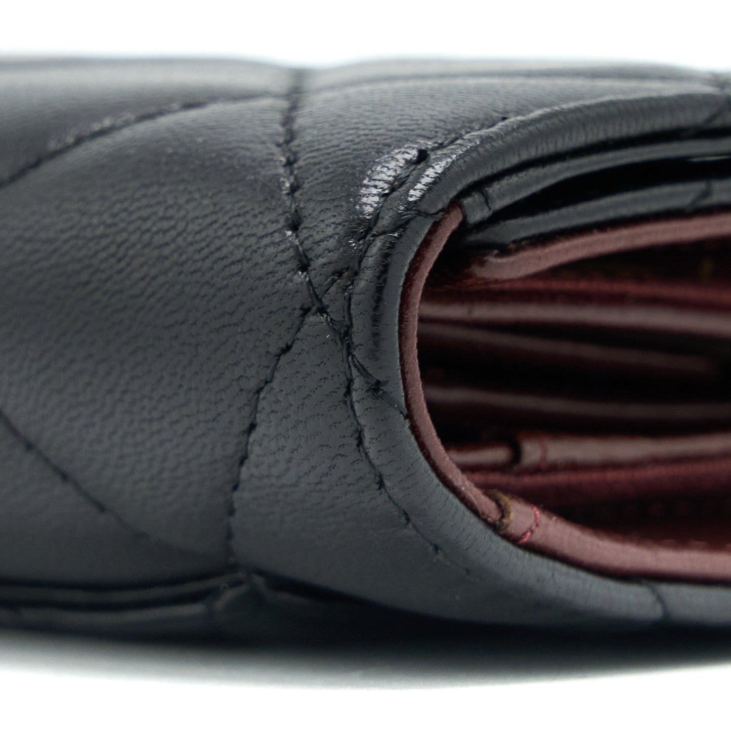 Chanel Long Flap Wallet Lambskin Black