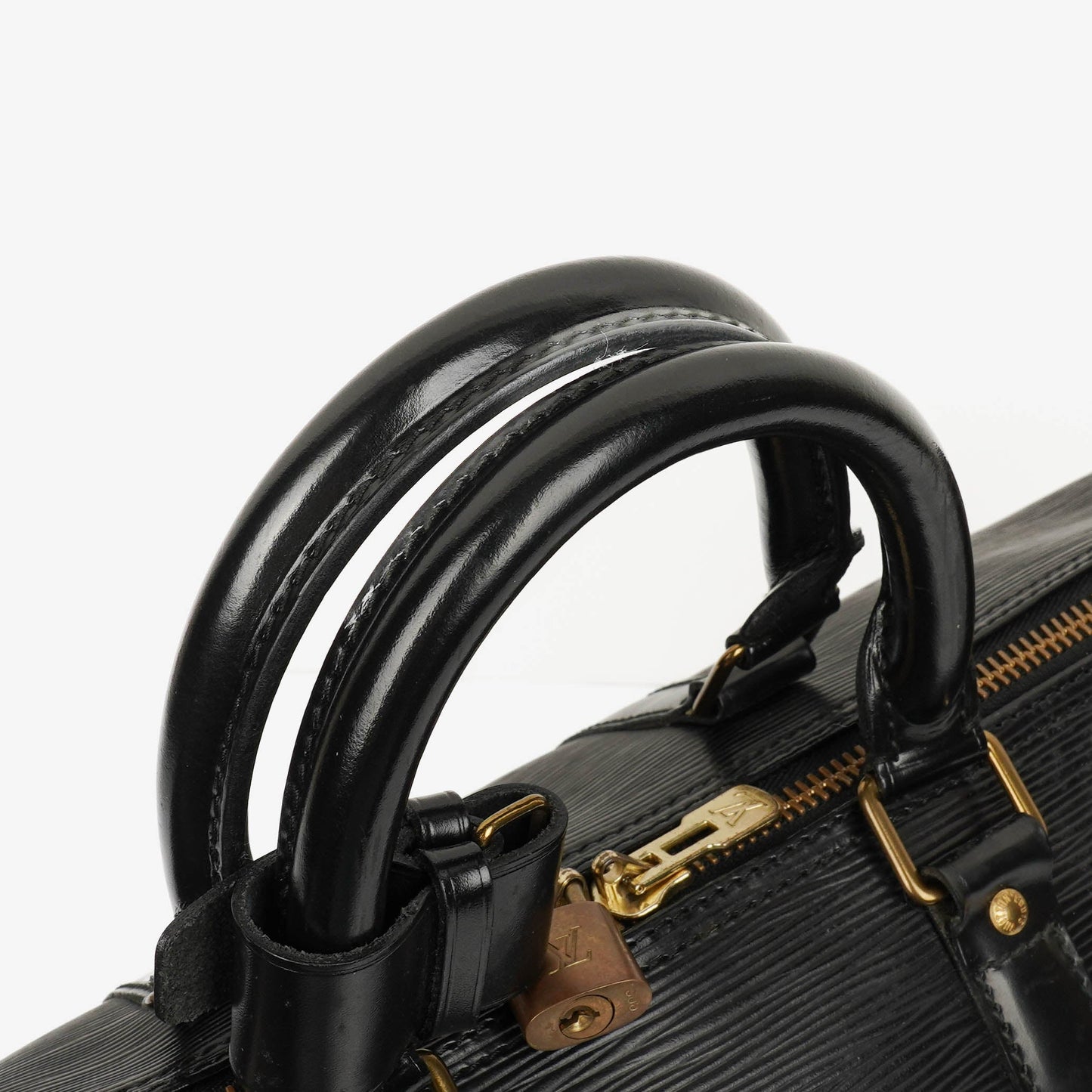 Louis Vuitton Keepall 45 Black EPI Leather Travel Bag