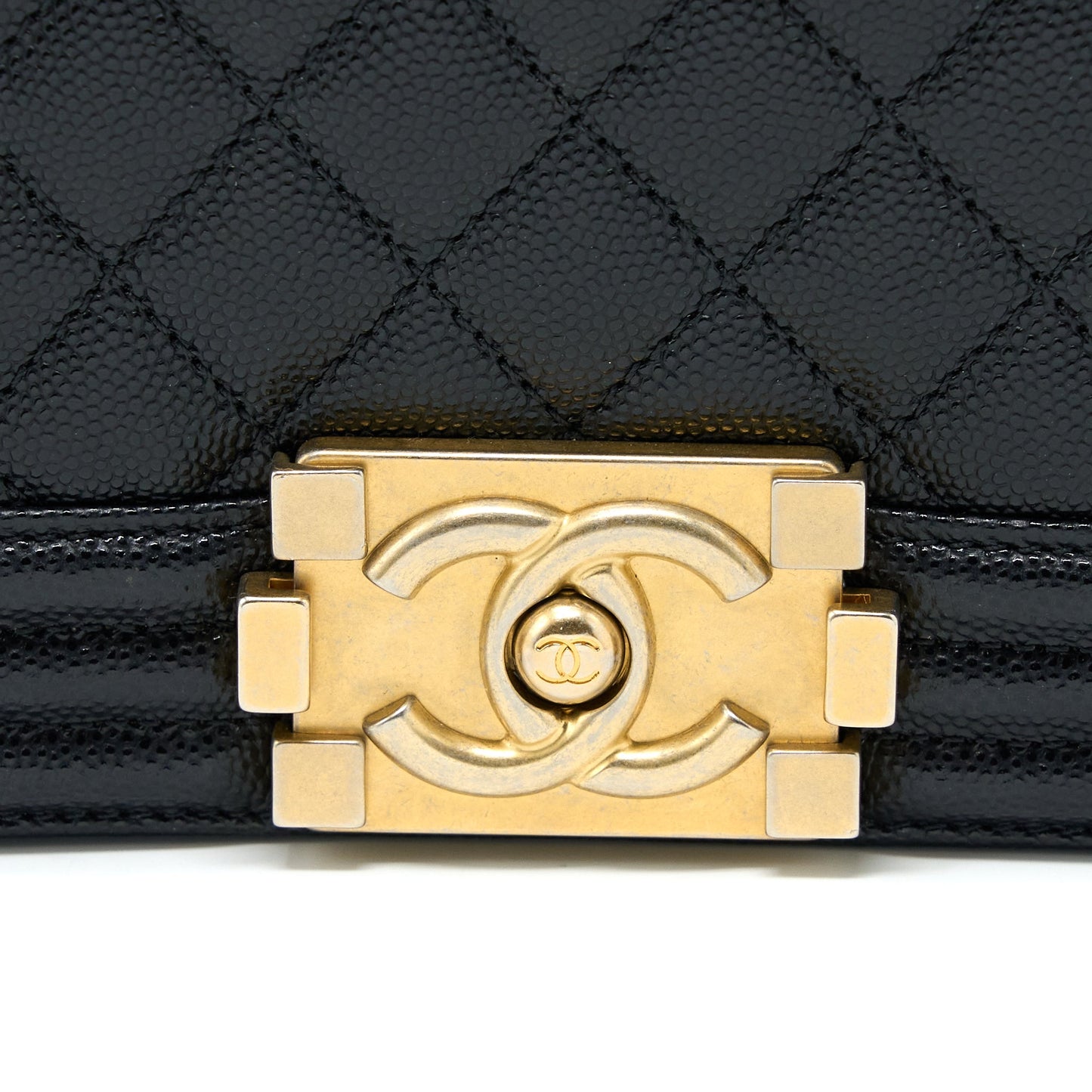 Chanel Medium Boy Bag Caviar Black