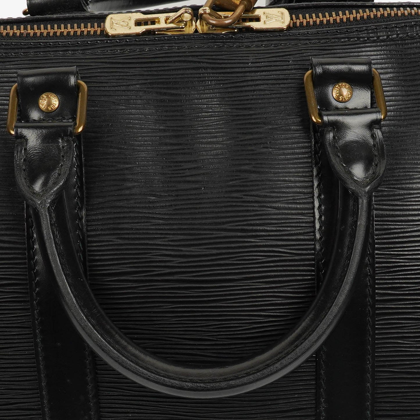 Louis Vuitton Keepall 45 Black EPI Leather Travel Bag