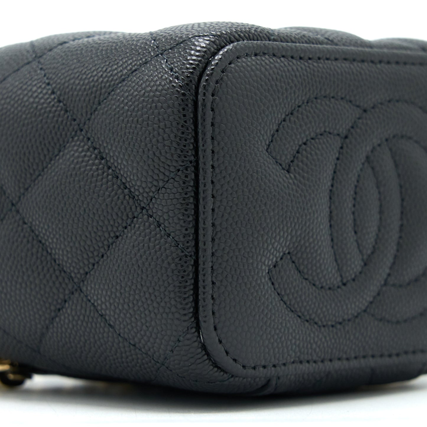 Chanel Mini Square Vanity Case Caviar Black L (Microchip)