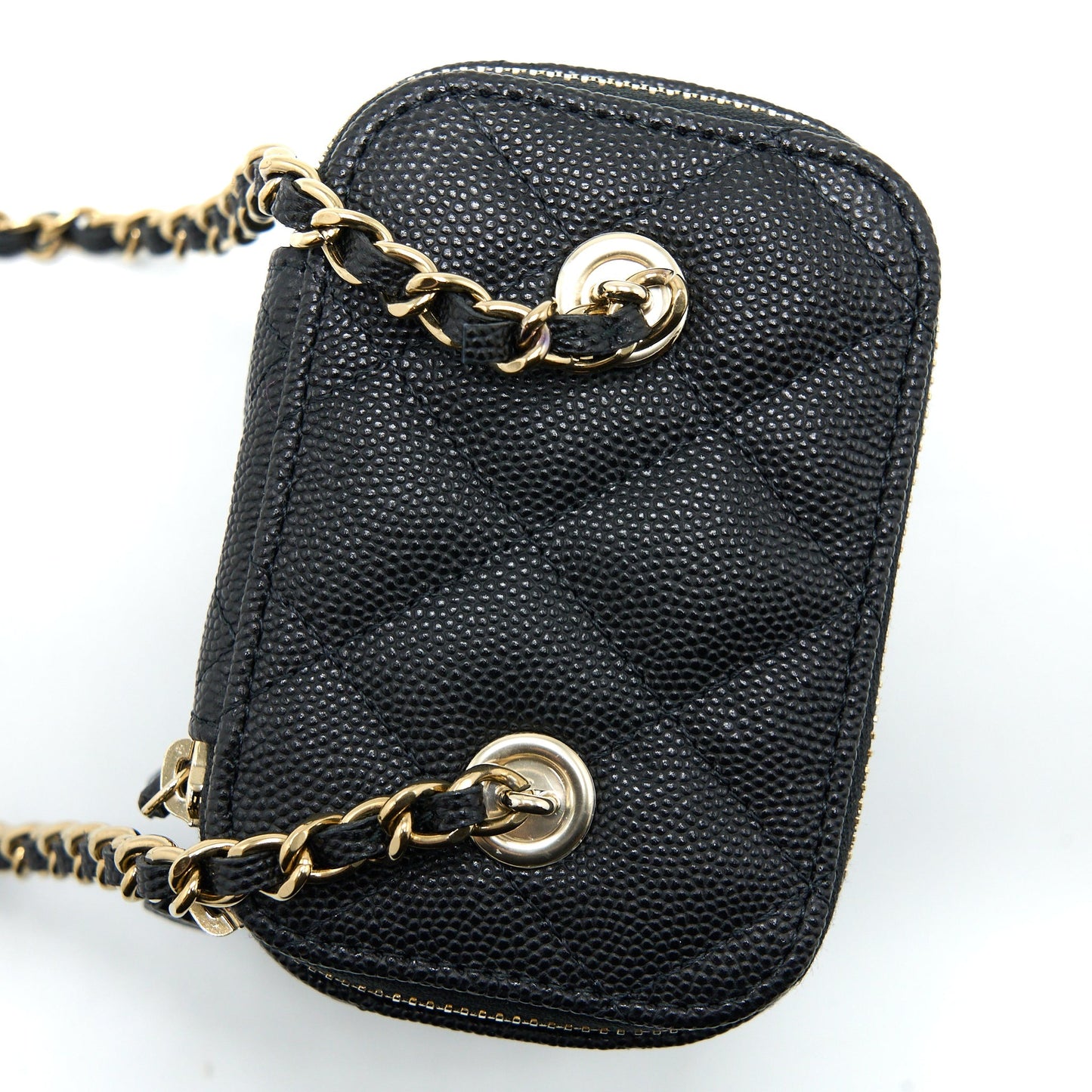 Chanel Mini Square Vanity Case Caviar Black L (Microchip)