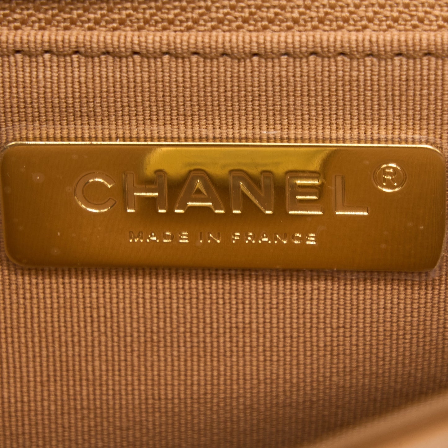 Chanel 22A Small 19 Bag Lambskin Caramel  (Microchip)