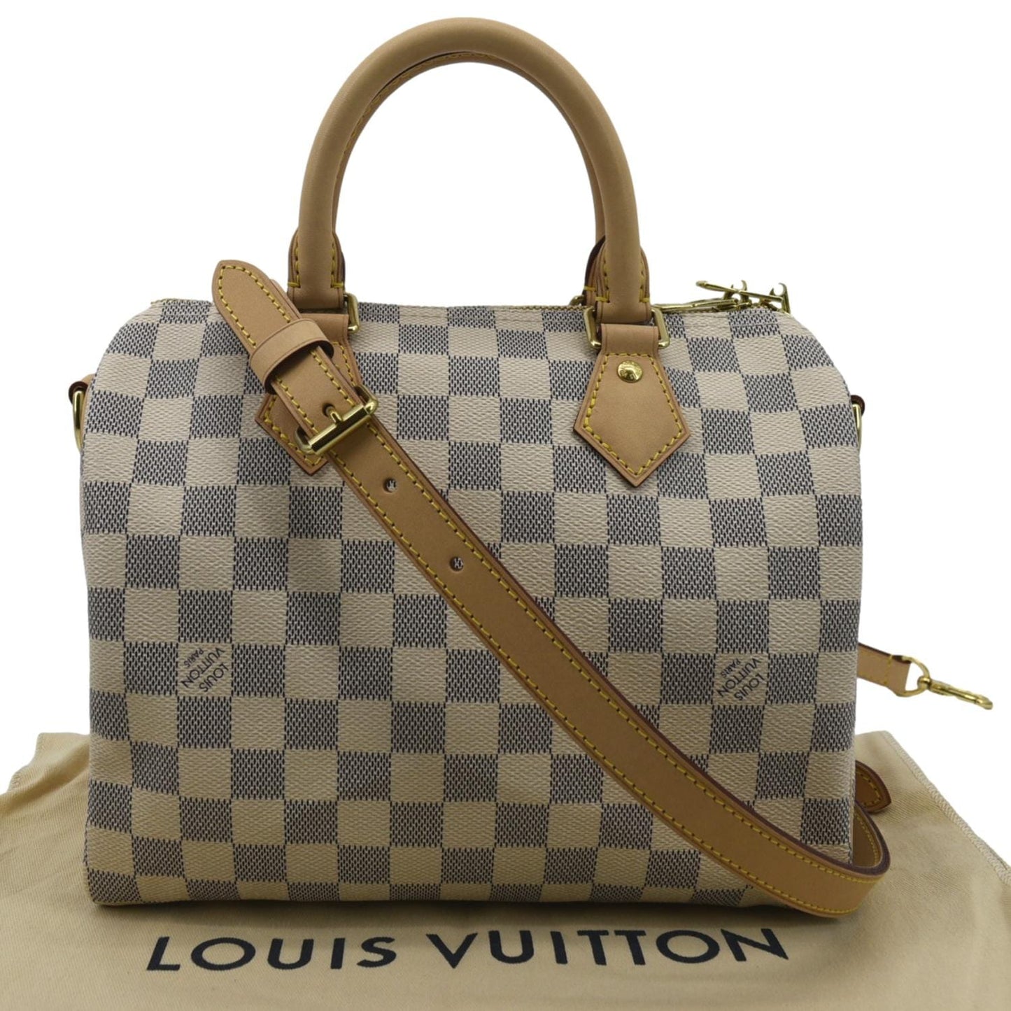 LOUIS VUITTON  25 Bandouliere Damier Azur Shoulder Bag White