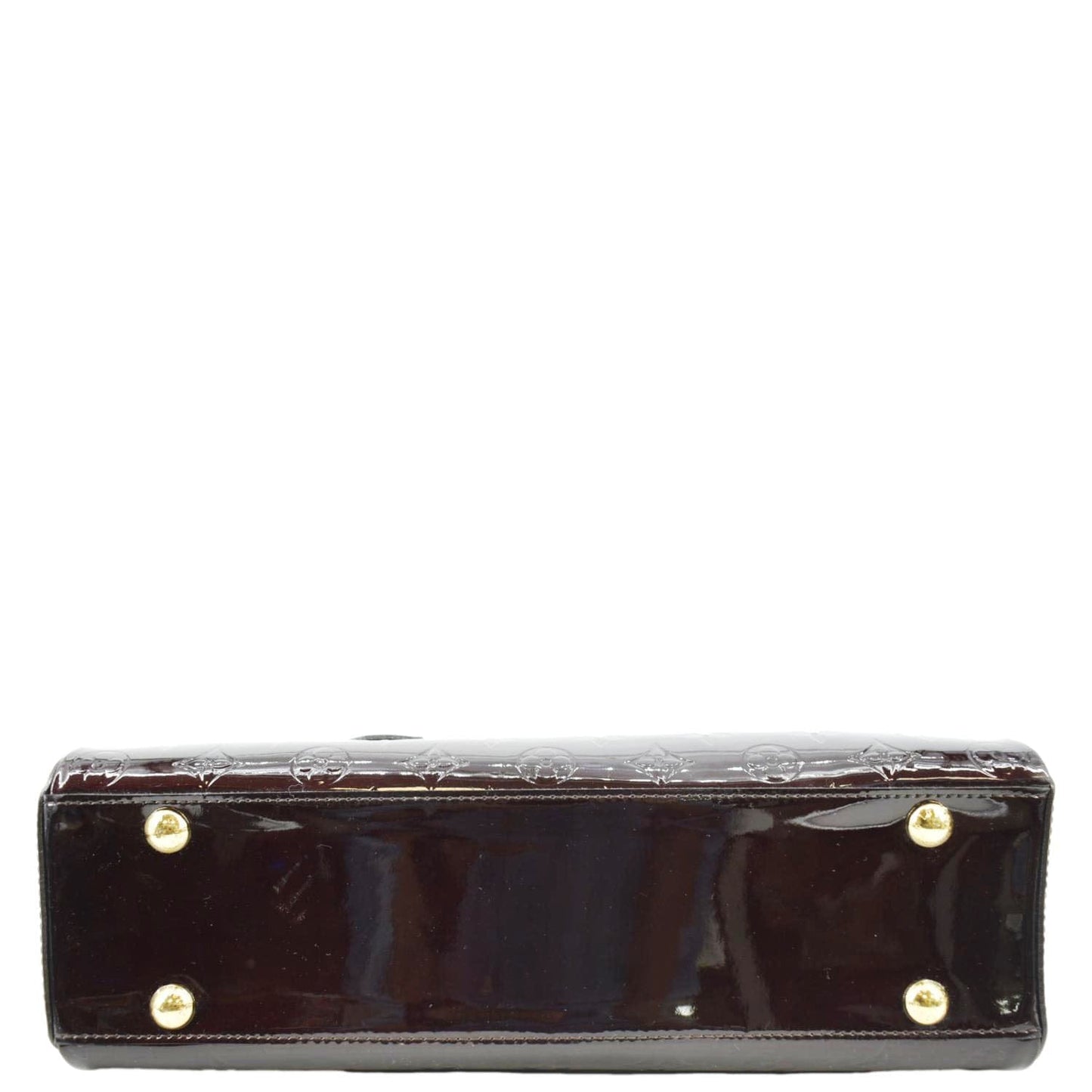 LOUIS VUITTON Melrose Avenue Monogram Vernis Leather Satchel Bag Amarante