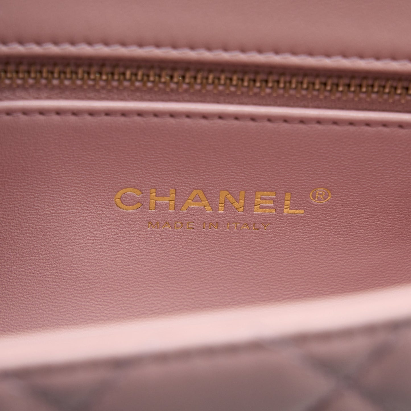 Chanel 22B Small Flap Bag With Gem Chain Lambskin Pink  (Microchip)