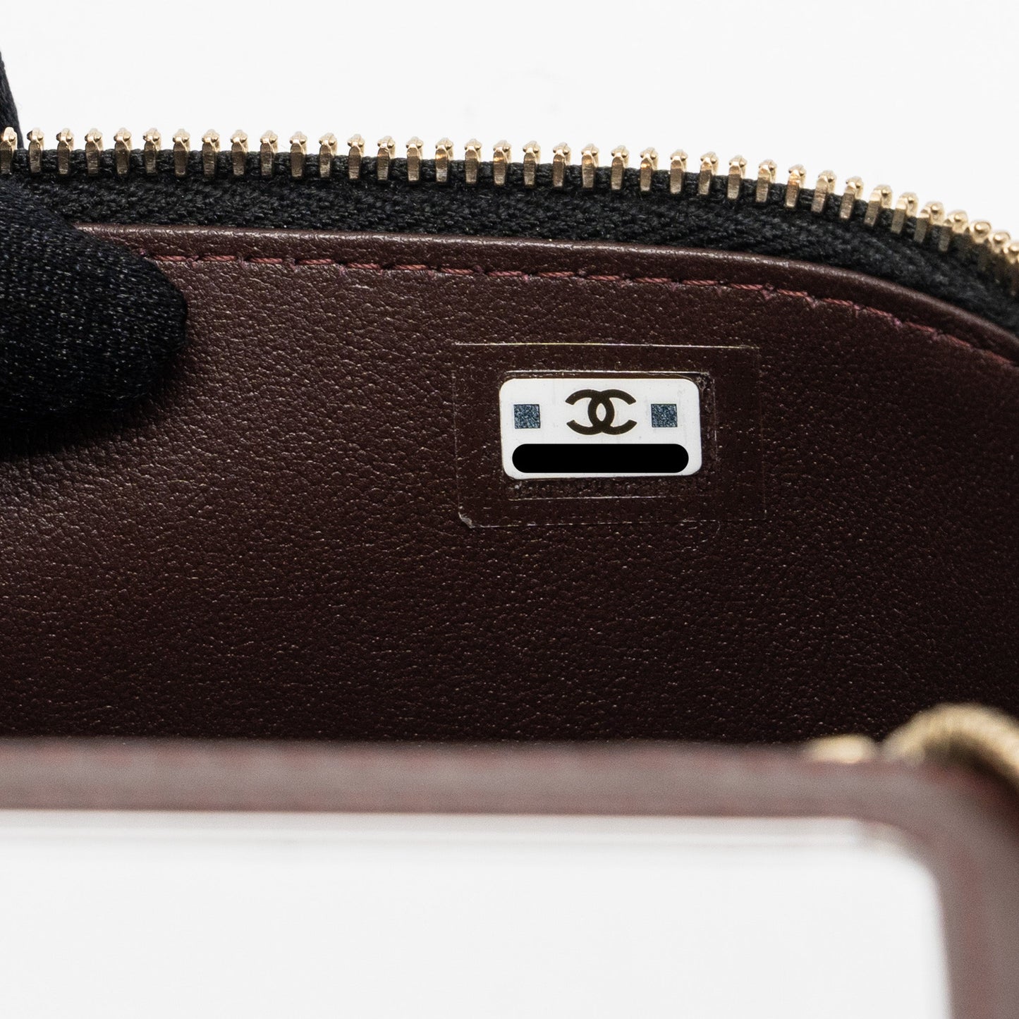 Chanel Long Vanity With Chain Lambskin Black L (Microchip)