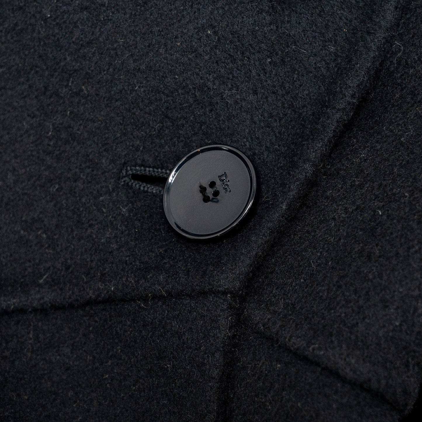Dior Size 34 Long Coat Wool Black