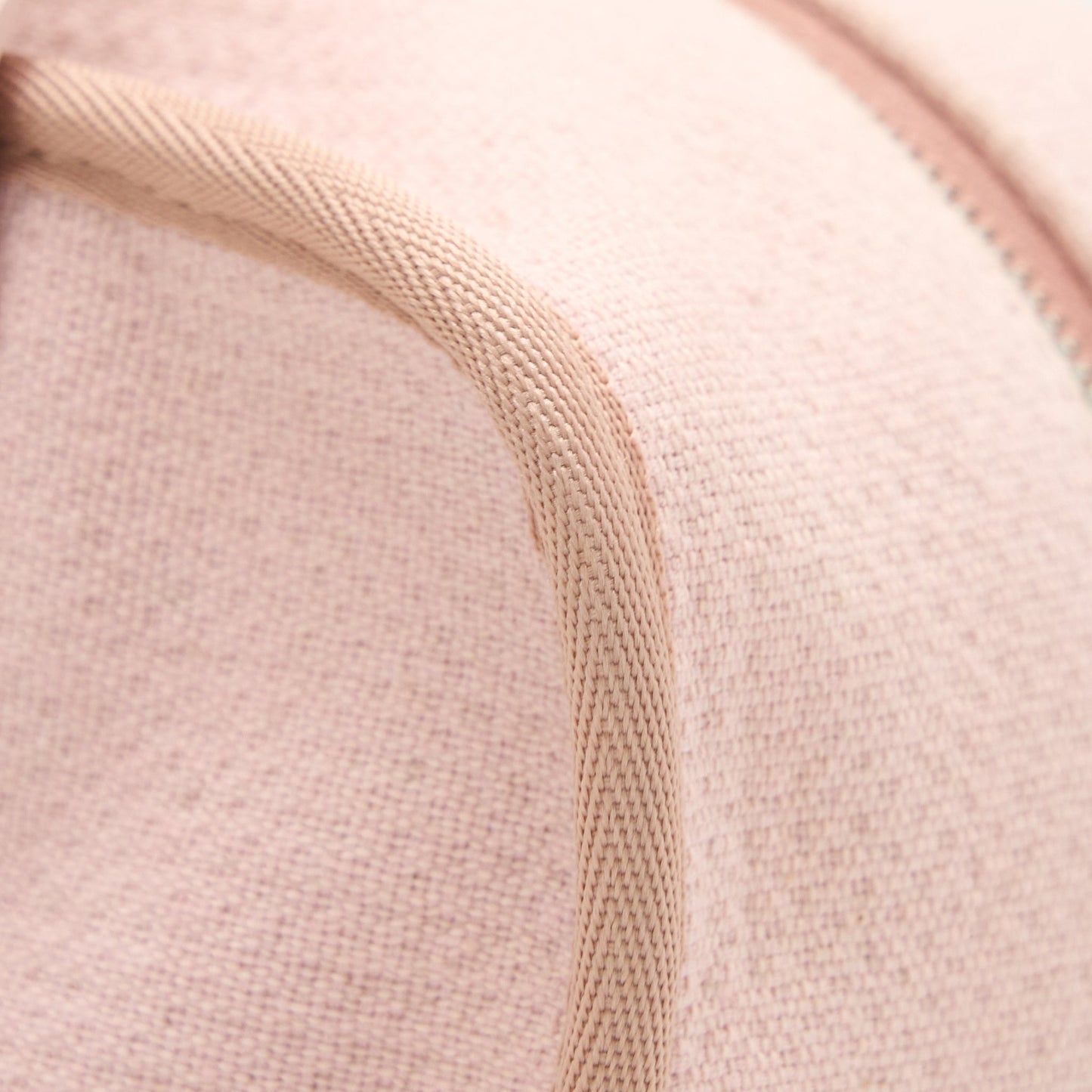 Chanel Deauville Bowling Bag Canvas/Leather Light Pink