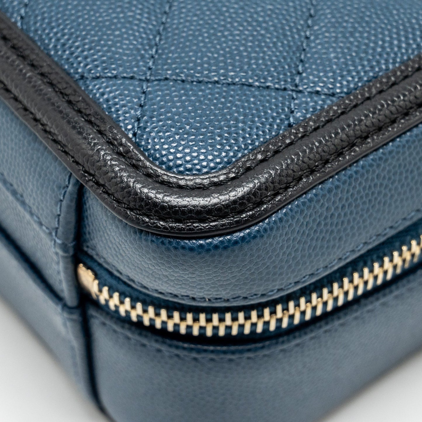 Chanel Small Filigree Vanity Camera Bag Caviar Navy/Black
