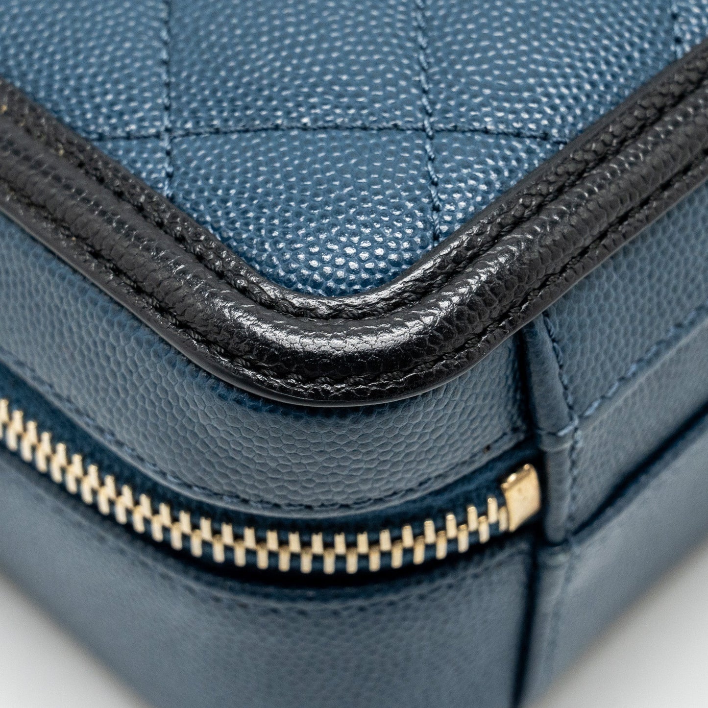 Chanel Small Filigree Vanity Camera Bag Caviar Navy/Black