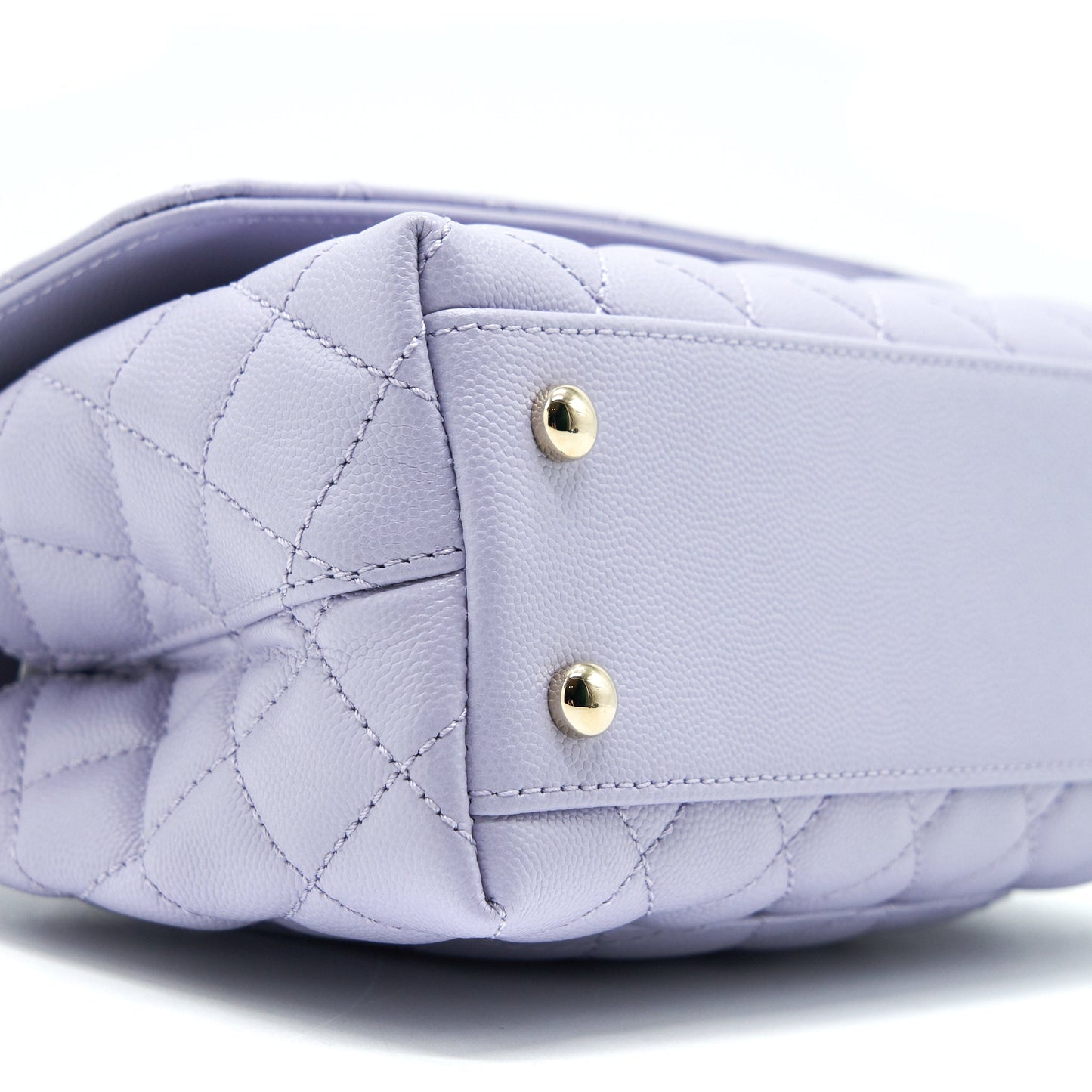 Chanel 21K Coco Handle Caviar lilac/ light Purple L