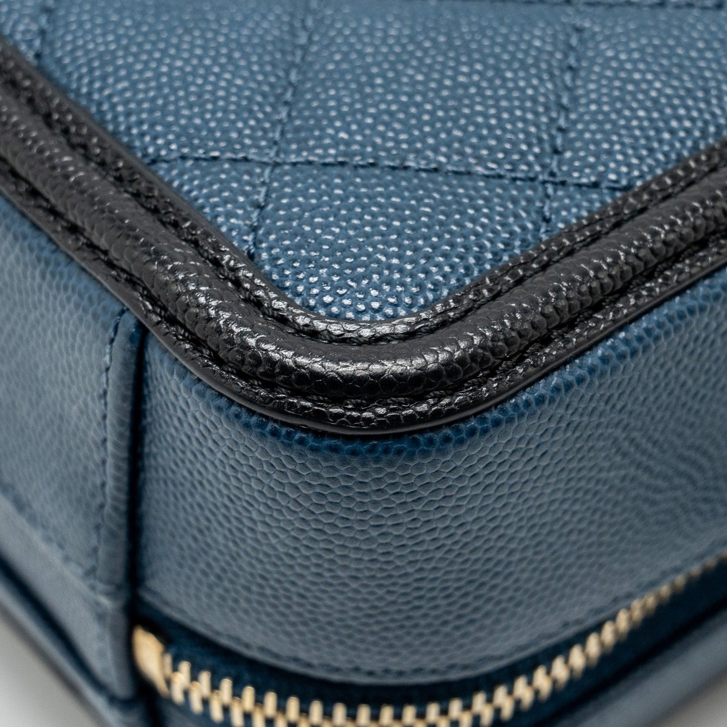 Chanel Small Filigree Vanity Camera Bag Caviar Navy/Black