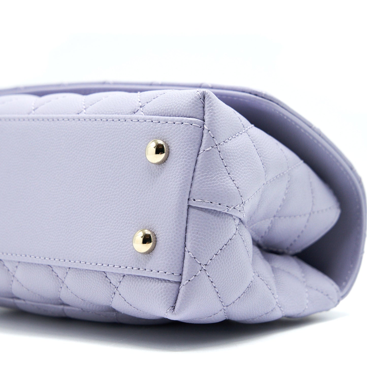 Chanel 21K Coco Handle Caviar lilac/ light Purple L