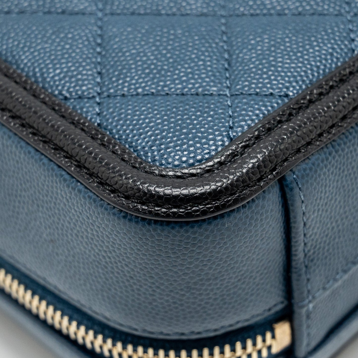 Chanel Small Filigree Vanity Camera Bag Caviar Navy/Black