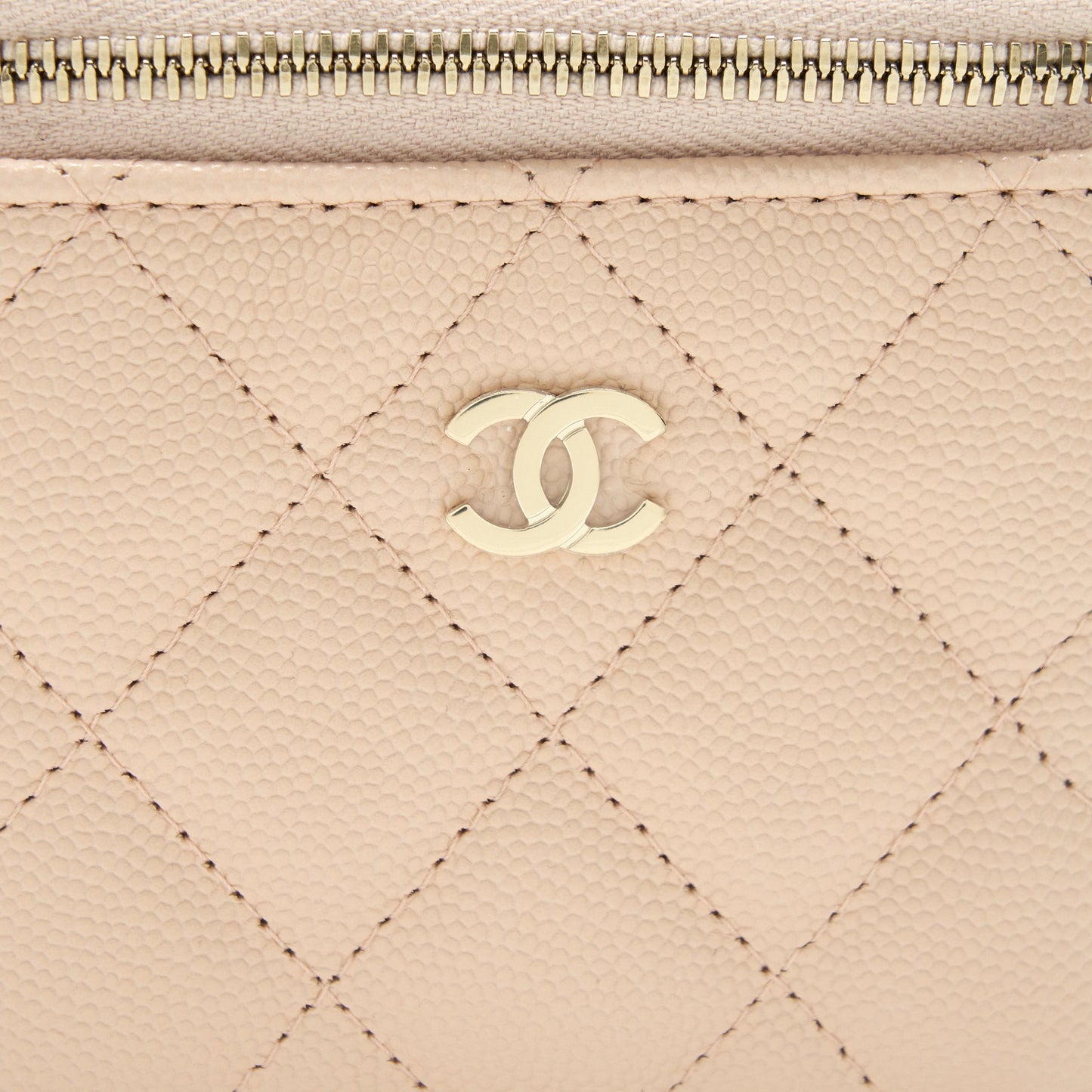 Chanel Mini Vanity Light Beige Caviar