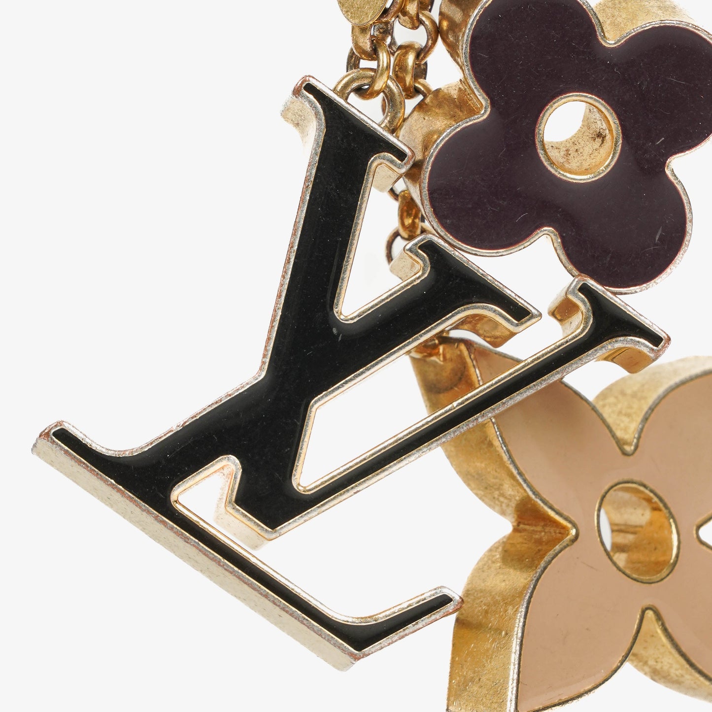 Louis Vuitton Fleur de Monogram Bag Charm and Key Chain With Mini Travel Key Holder