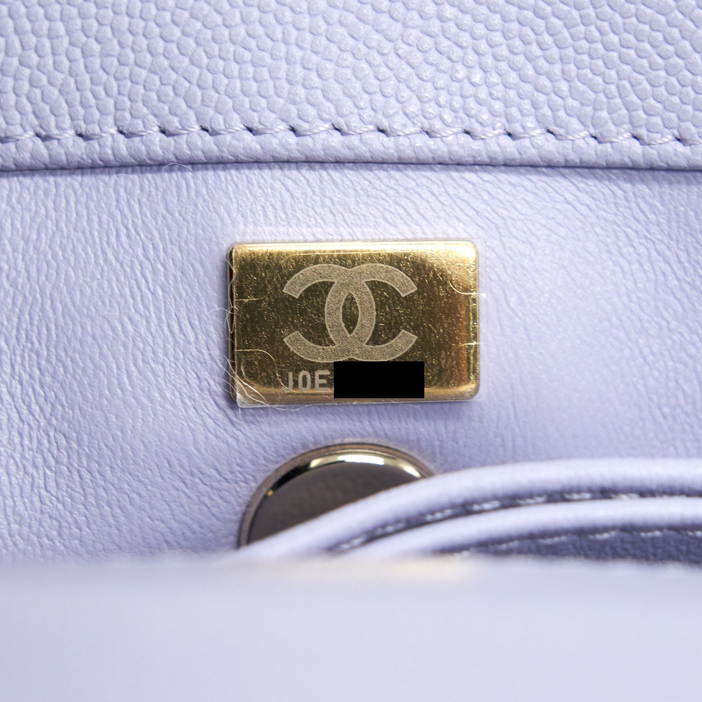 Chanel 21K lilac / Light Purple Coco Handle Small (old mini 24mm) L