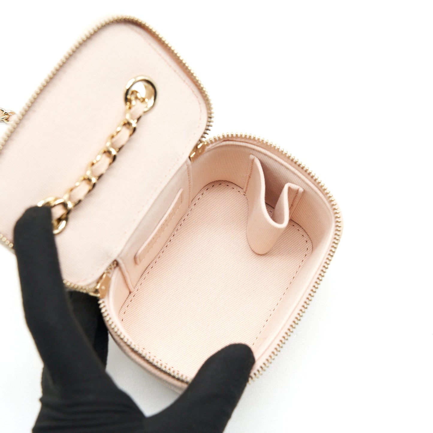 Chanel Mini Vanity Light Beige Caviar