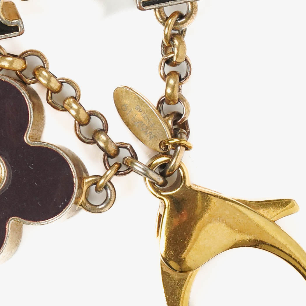 Louis Vuitton Fleur de Monogram Bag Charm and Key Chain With Mini Travel Key Holder