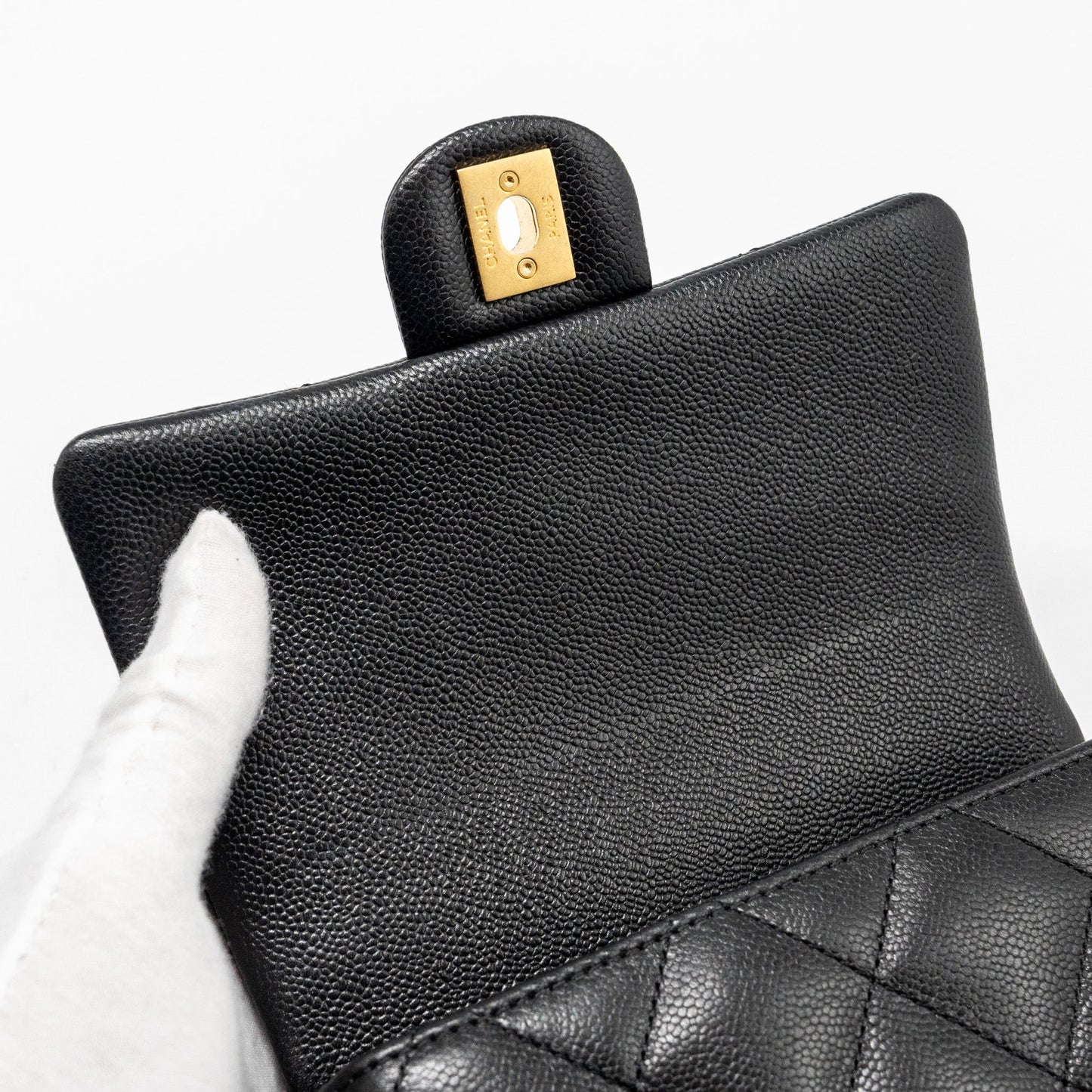 Chanel 23p Coco Love Flap Bag Caviar Black  (microchip)