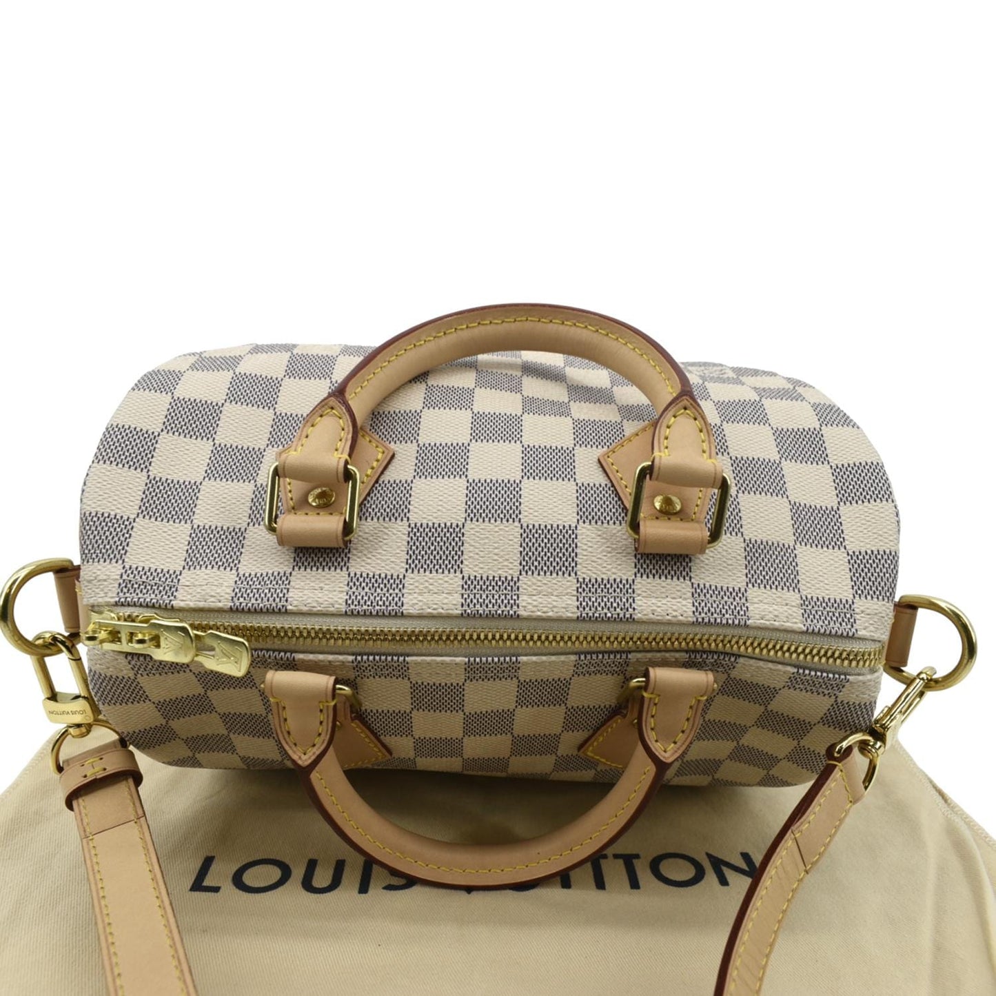 LOUIS VUITTON  25 Bandouliere Damier Azur Shoulder Bag White