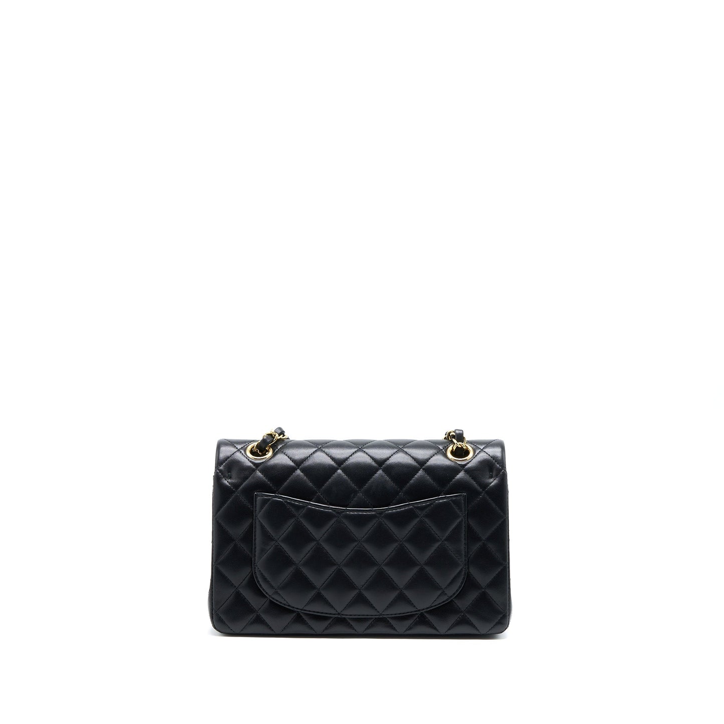 Chanel Small Classic Double Flap Bag Lambskin Black  (Microchip)