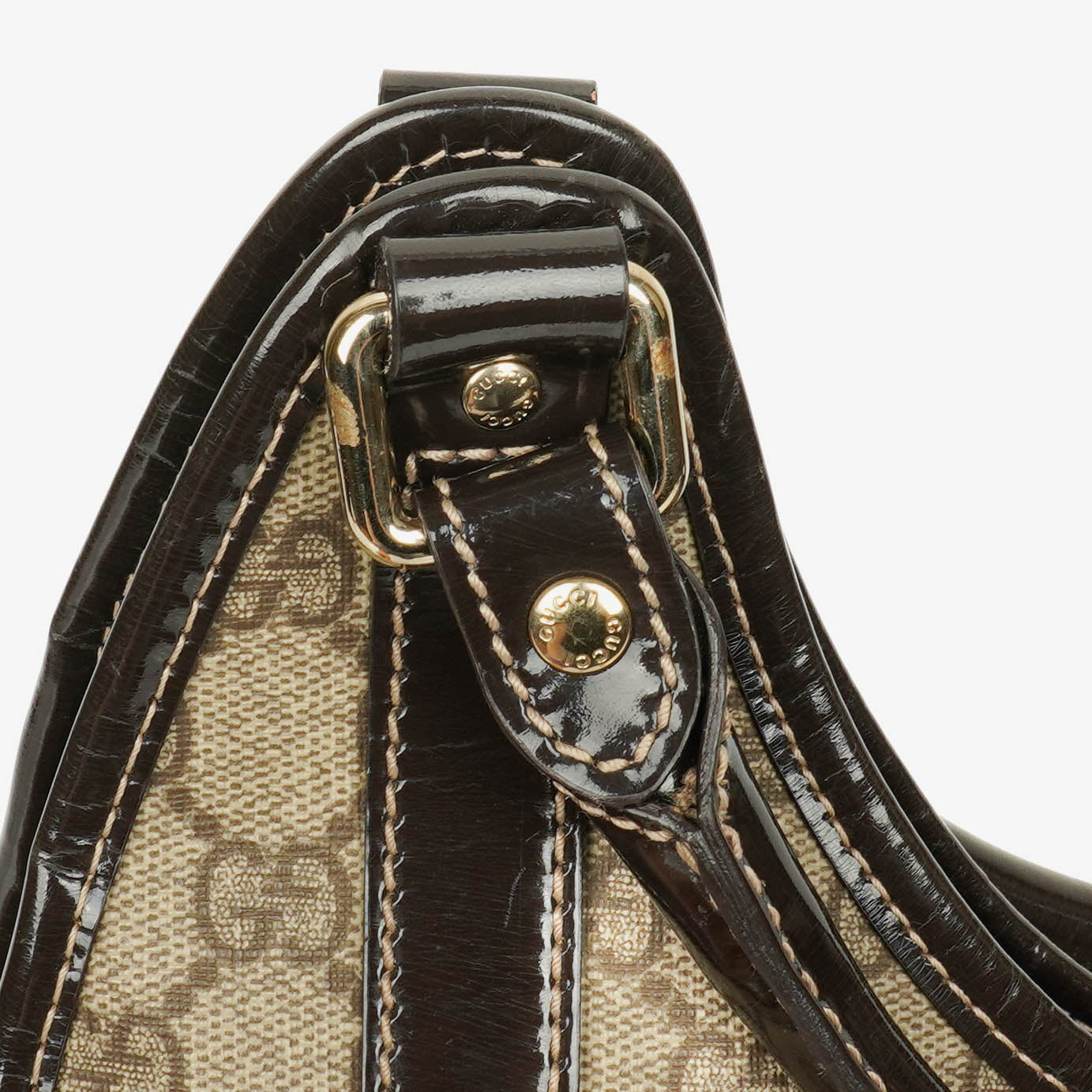 Gucci Supreme GG Canvas Bardot Joy Shoulder Bag
