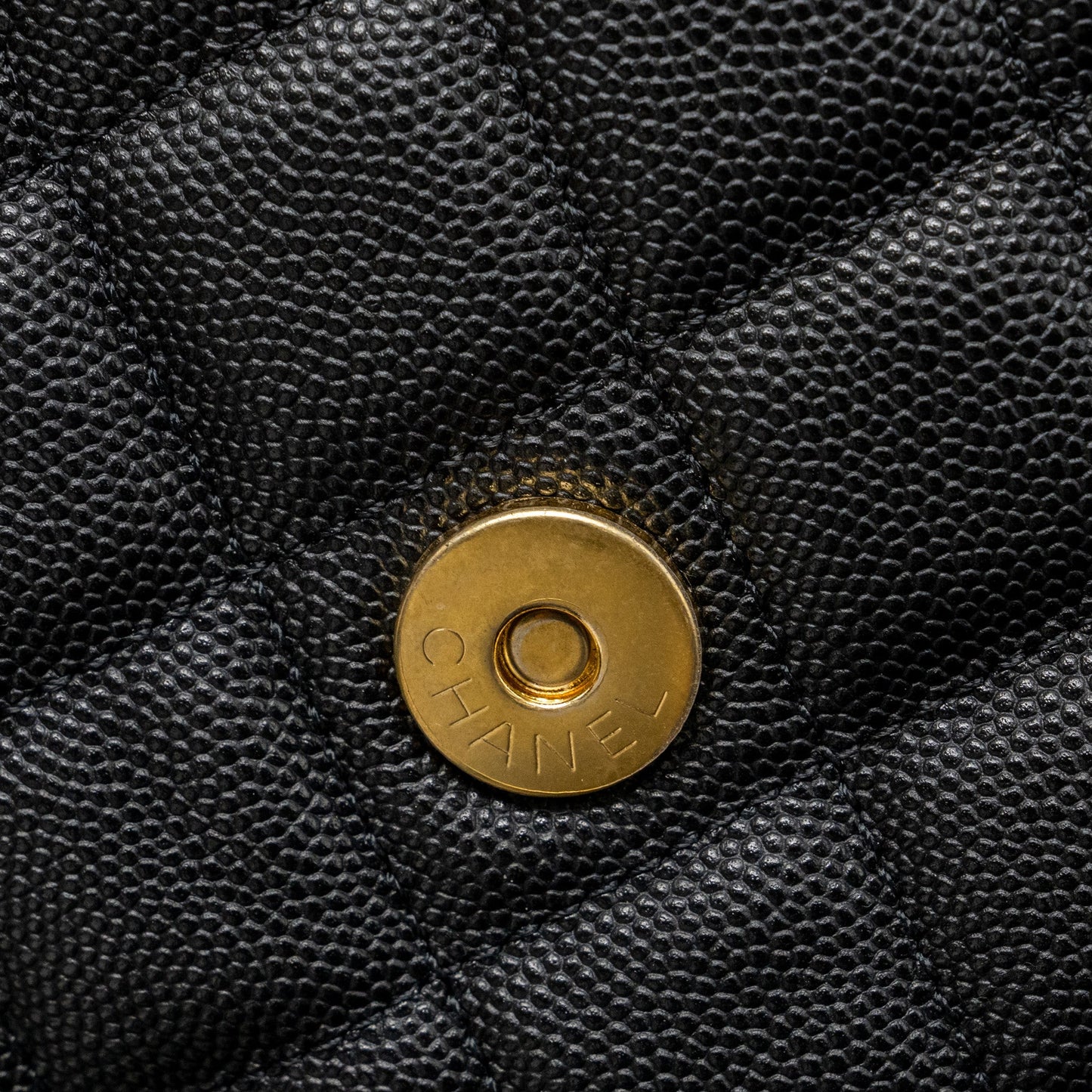 Chanel 23C Hobo Bag Grained Calfskin Black  (Microchip)