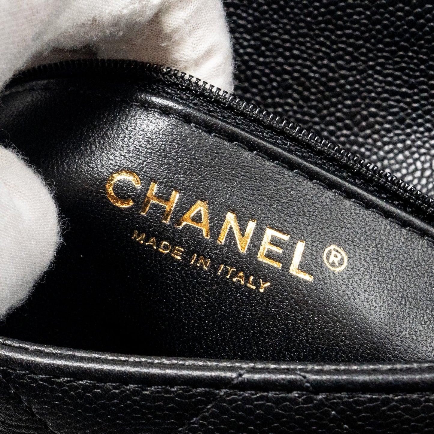 Chanel 23p Coco Love Flap Bag Caviar Black  (microchip)