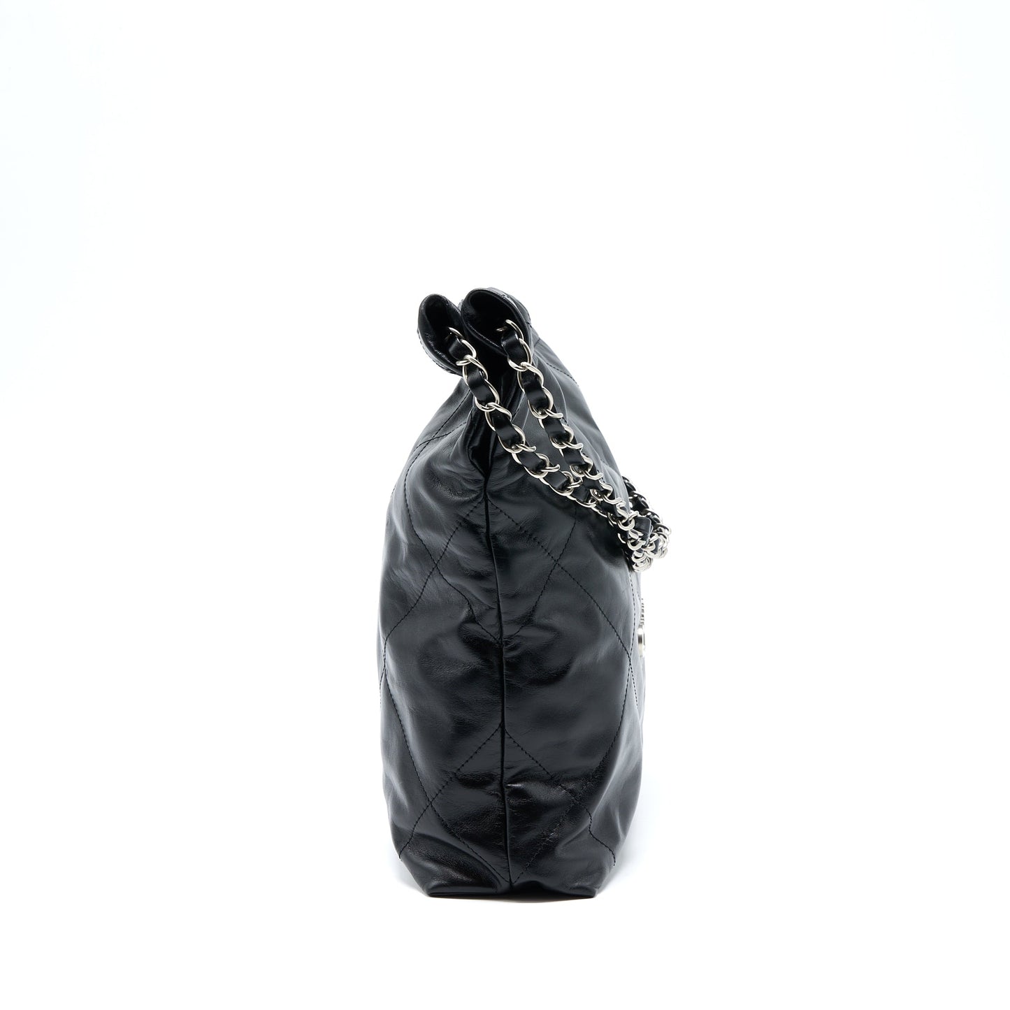 Chanel Small 22 Bag Calfskin Black (Microchip)
