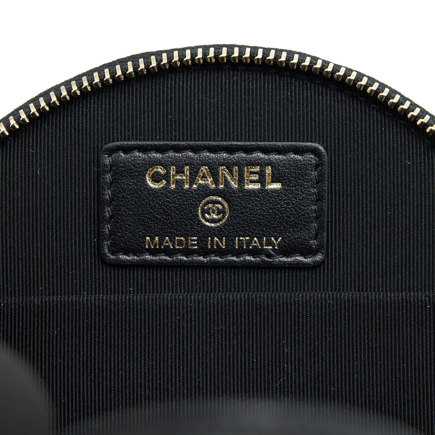Chanel 22C Top Handle Round Vanity Black With Chain Caviar L